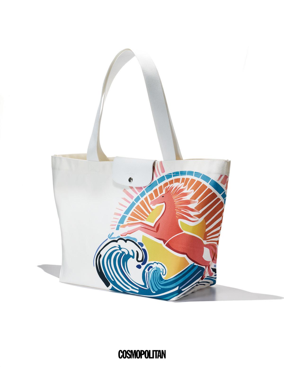 말 프린트 르 플리아쥬 쇼퍼 백 65만원 Longchamp.