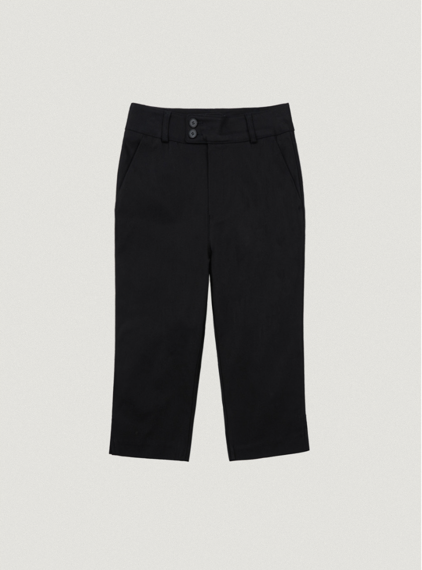 90s capri pants_Black