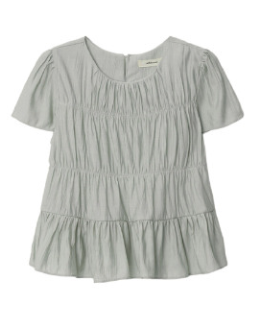 Wrinkle Shirring Blouse