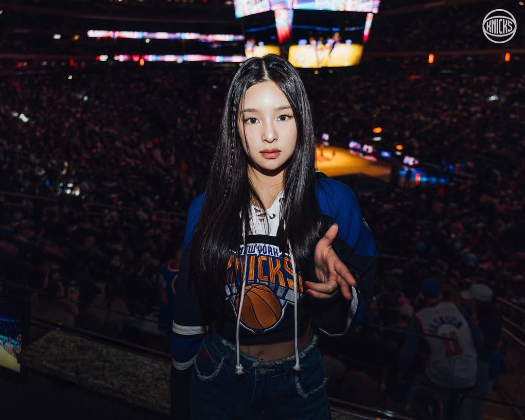 앳하트 NBA 직관 패션 | 인스타그램 @nyknicks