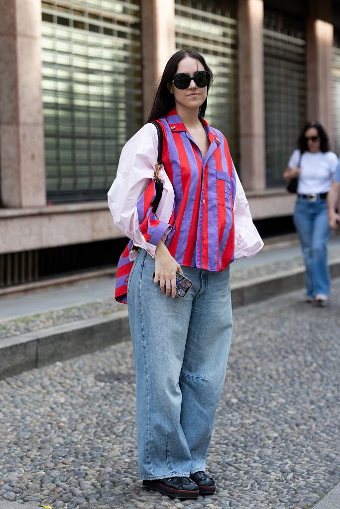 와이드 팬츠 코디법 | Valentina Frugiuele//Getty Images