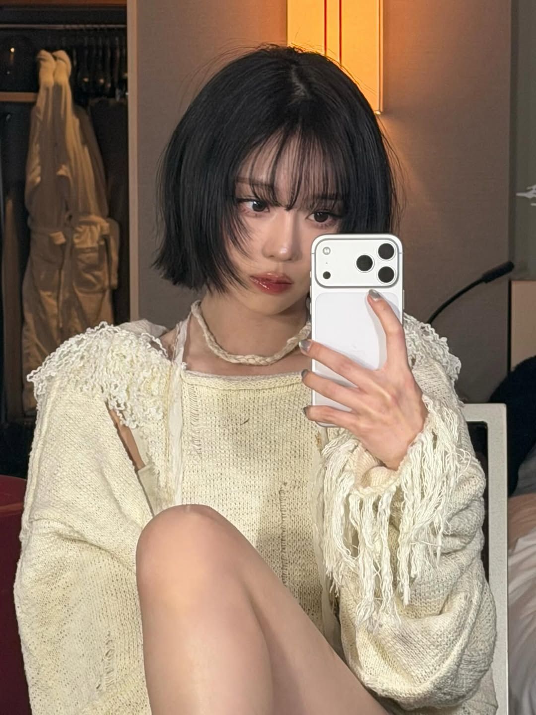 모발 끝에 위트를 더한 태슬컷을 선보인 윈터ㅣ 인스타그램 @imwinter