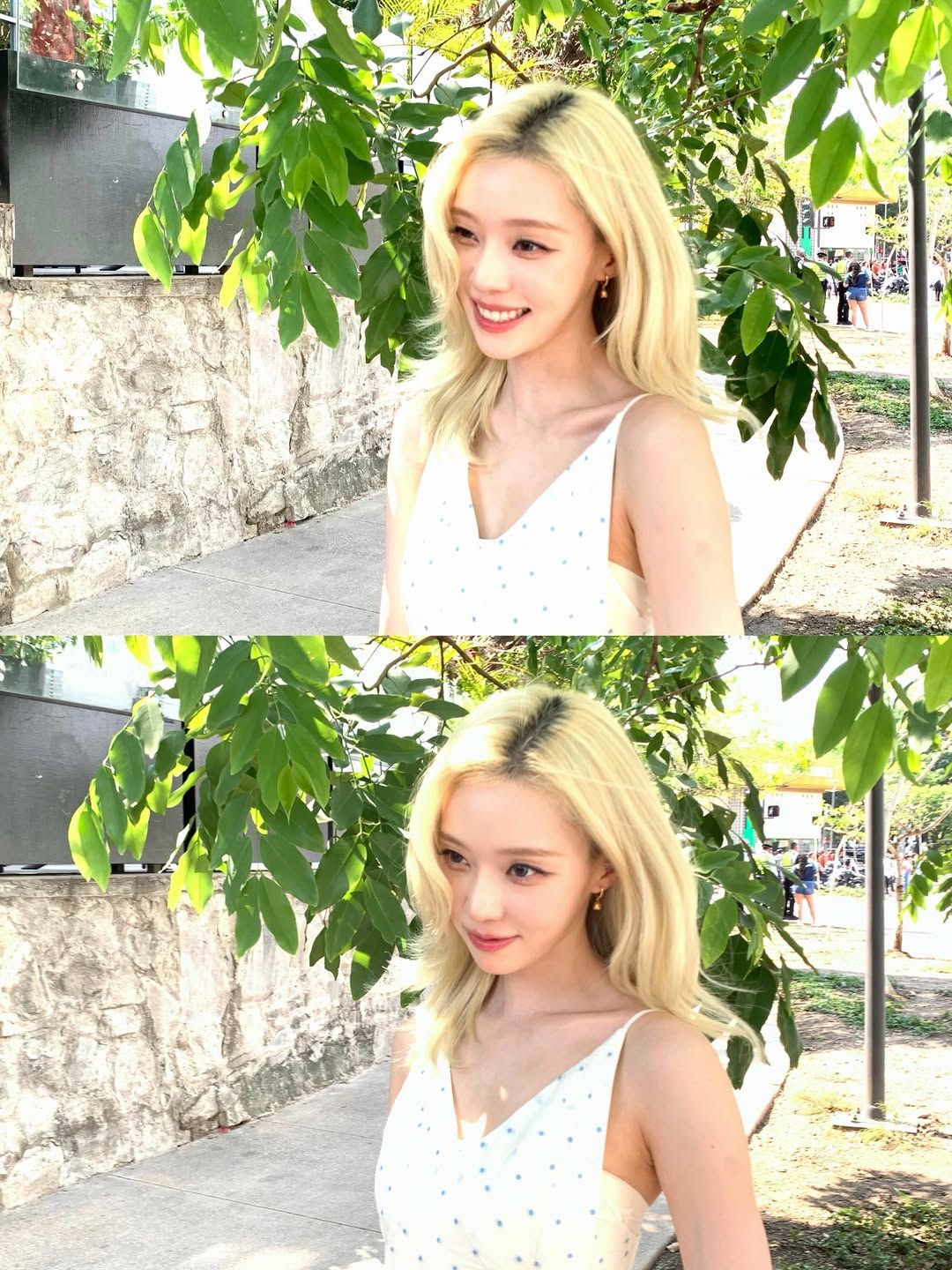에스파 윈터, 금발 레이어드 컷 헤어 스타일링 | 인스타그램 @imwinter