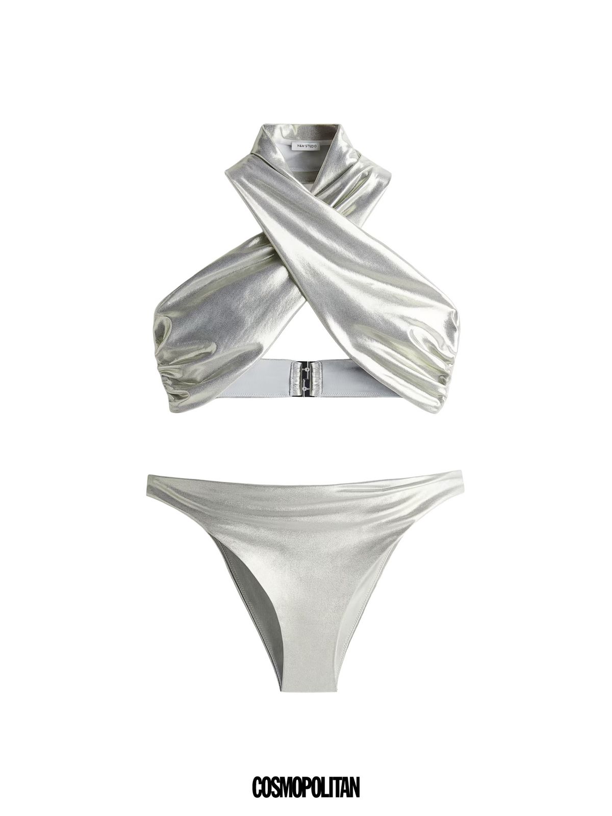 홀터넥 브라 3만9천9백원, 브리프 2만9천9백원 모두 H&M.