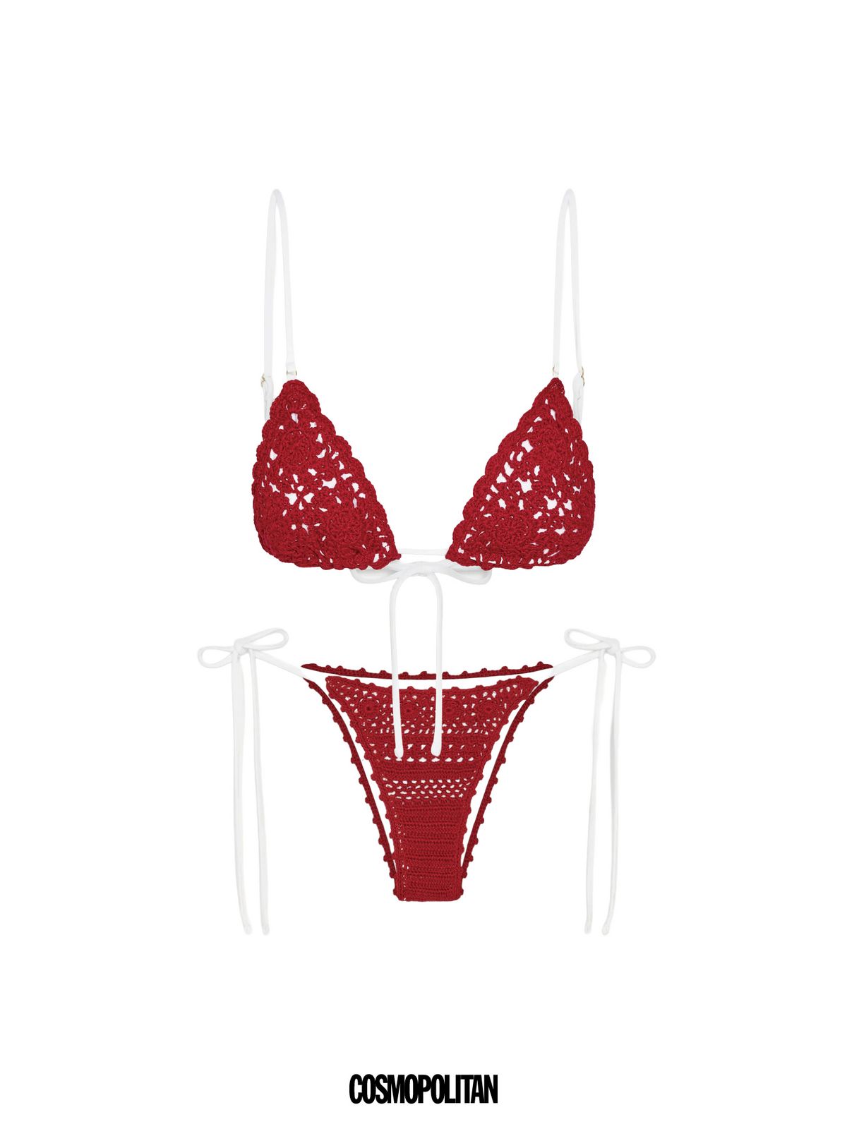 레드 브라 21만원대, 브리프 21만원대 모두 Frankies Bikinis.