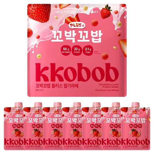 비브리브 플러스 단백질쉐이크 딸기라떼