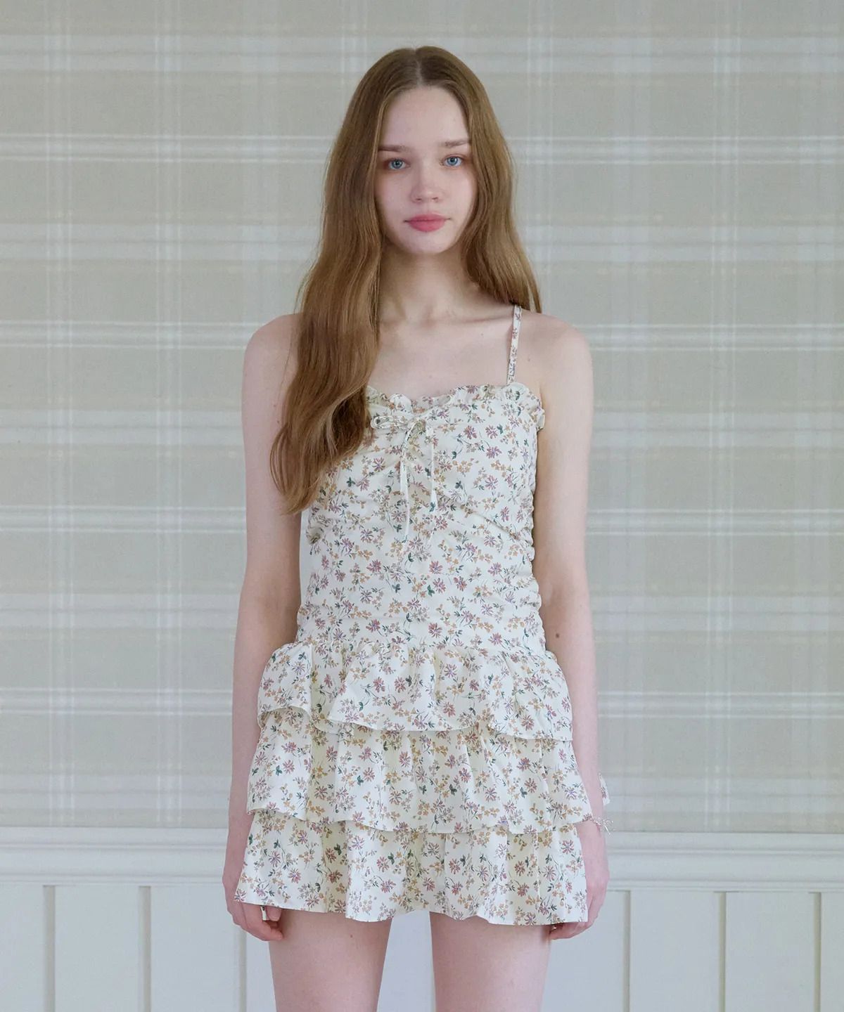 FLOWER MINI TIERED DRESS, 8만9천원