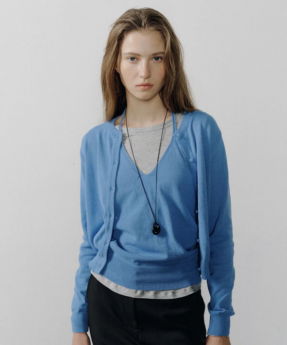 COOL COTTON BUTTON CARDIGAN