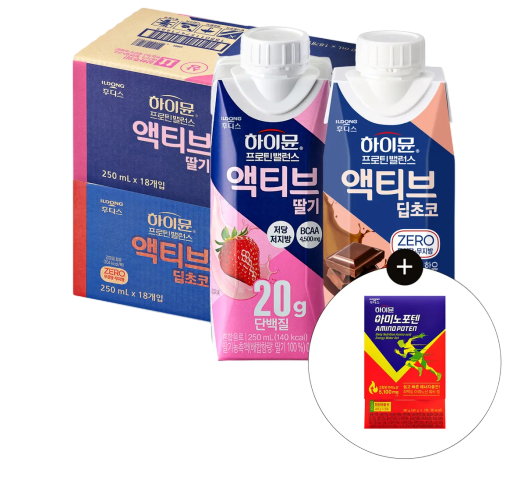 프로틴 밸런스 액티브 딸기 X 딥 초코 세트