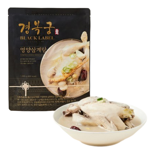 경복궁 BLACK 영양 삼계탕, 1kg, 1개