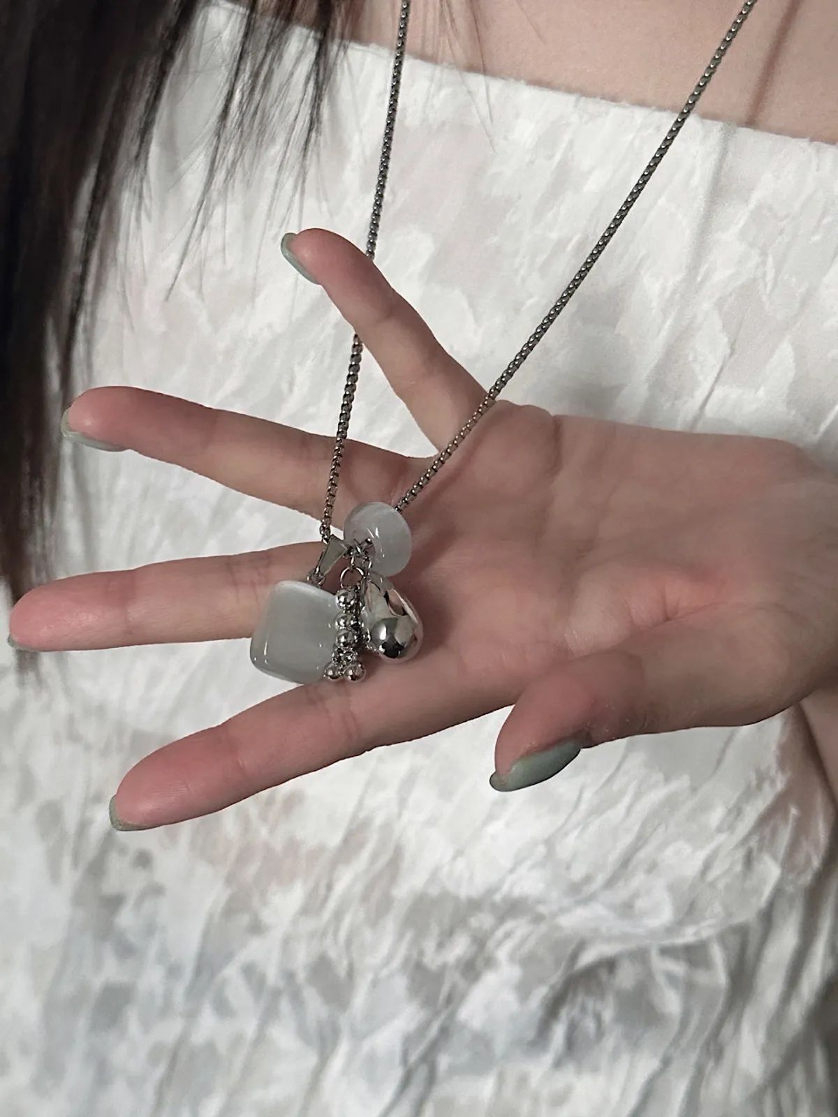 Silky Soda Drop Necklace