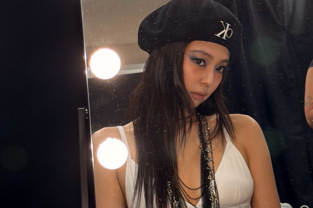 제니의 언더 아이 메이크업. 인스타그램 @jennierubyjane