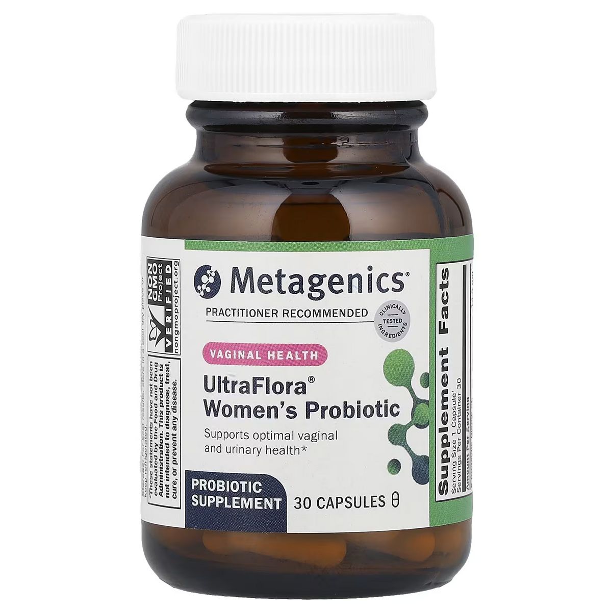 UltraFlora® 여성용 프로바이오틱, 질 건강, 캡슐 30정