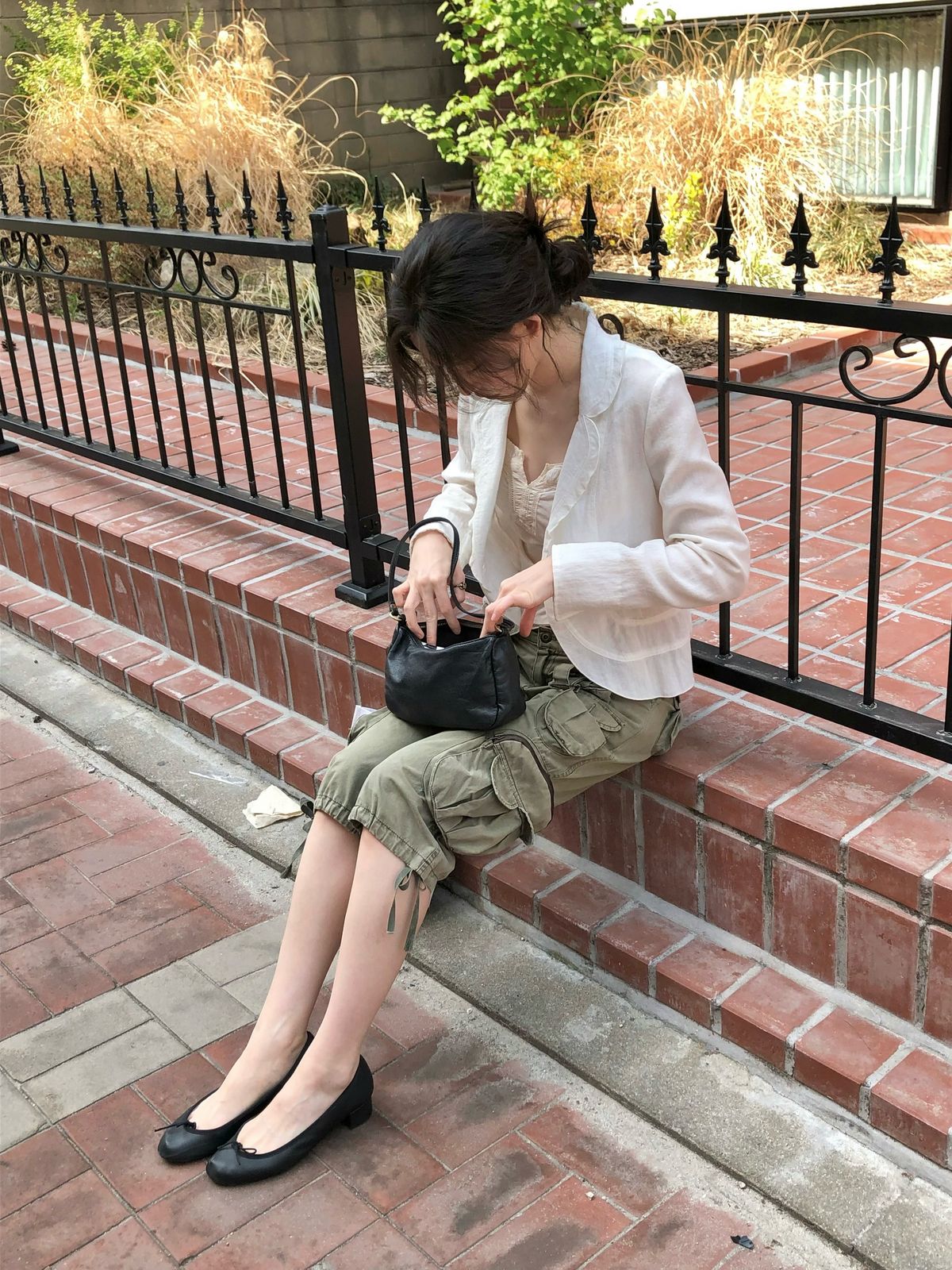 최윤지의 플랫슈즈 코디. 인스타그램 @yoonjiiii
