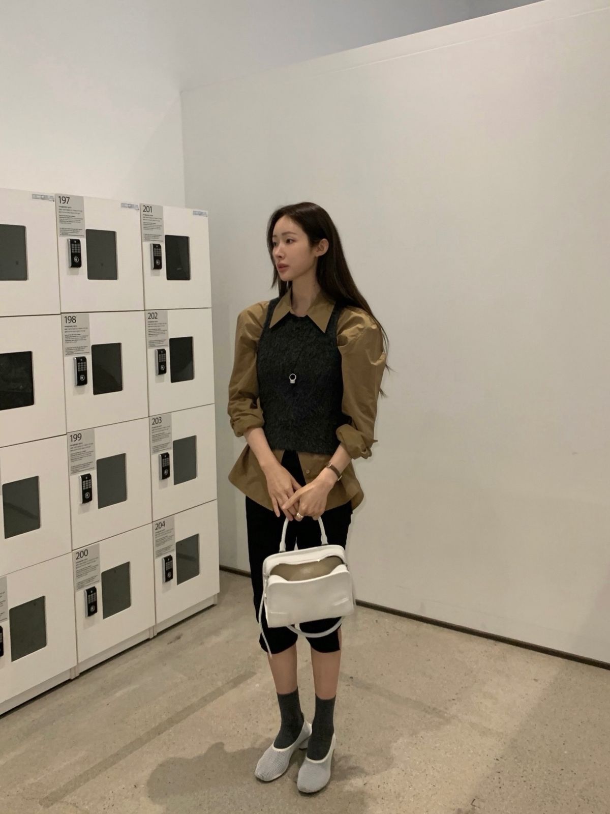 차정원의 플랫슈즈 코디. 인스타그램 @ch_amii