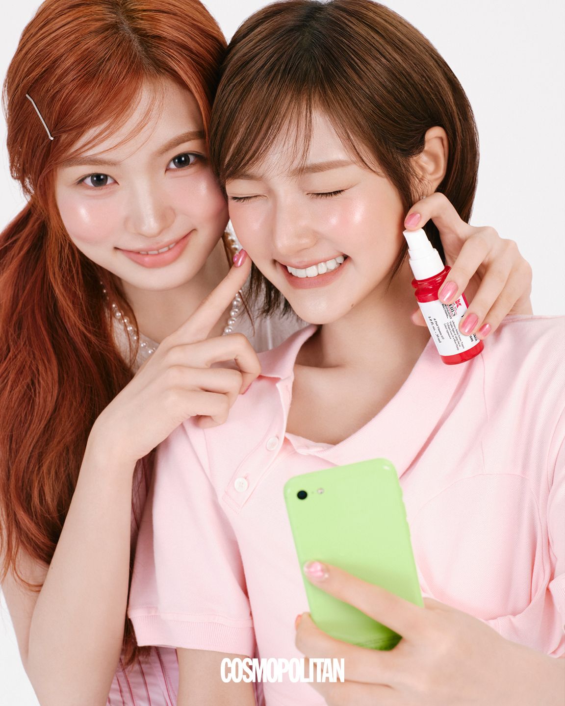 키키 키야와 지유처럼 탄력넘치는 탱글 애플존을 만들고 싶다면? 키엘 1CC*핑크세럼이 정답! 