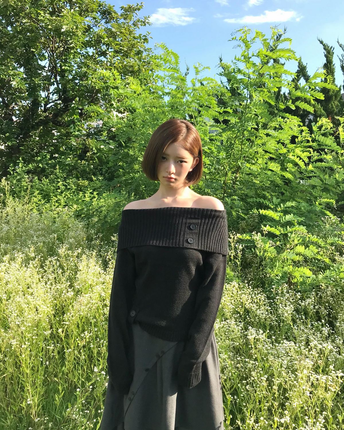 클래식한 느낌의 보브컷에 둥근 실루엣을 더한 레이 | 인스타그램 @reinyourheart