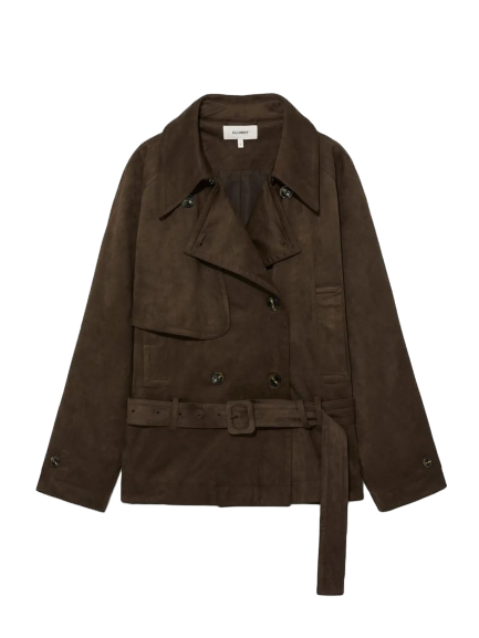 MUTE SUEDE TRENCH JACKET