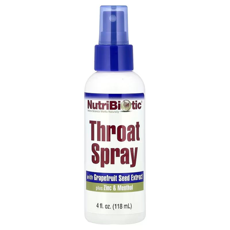 자몽 씨 추출물 + 아연 멘톨 함유 목 스프레이, 118ml(4fl oz)