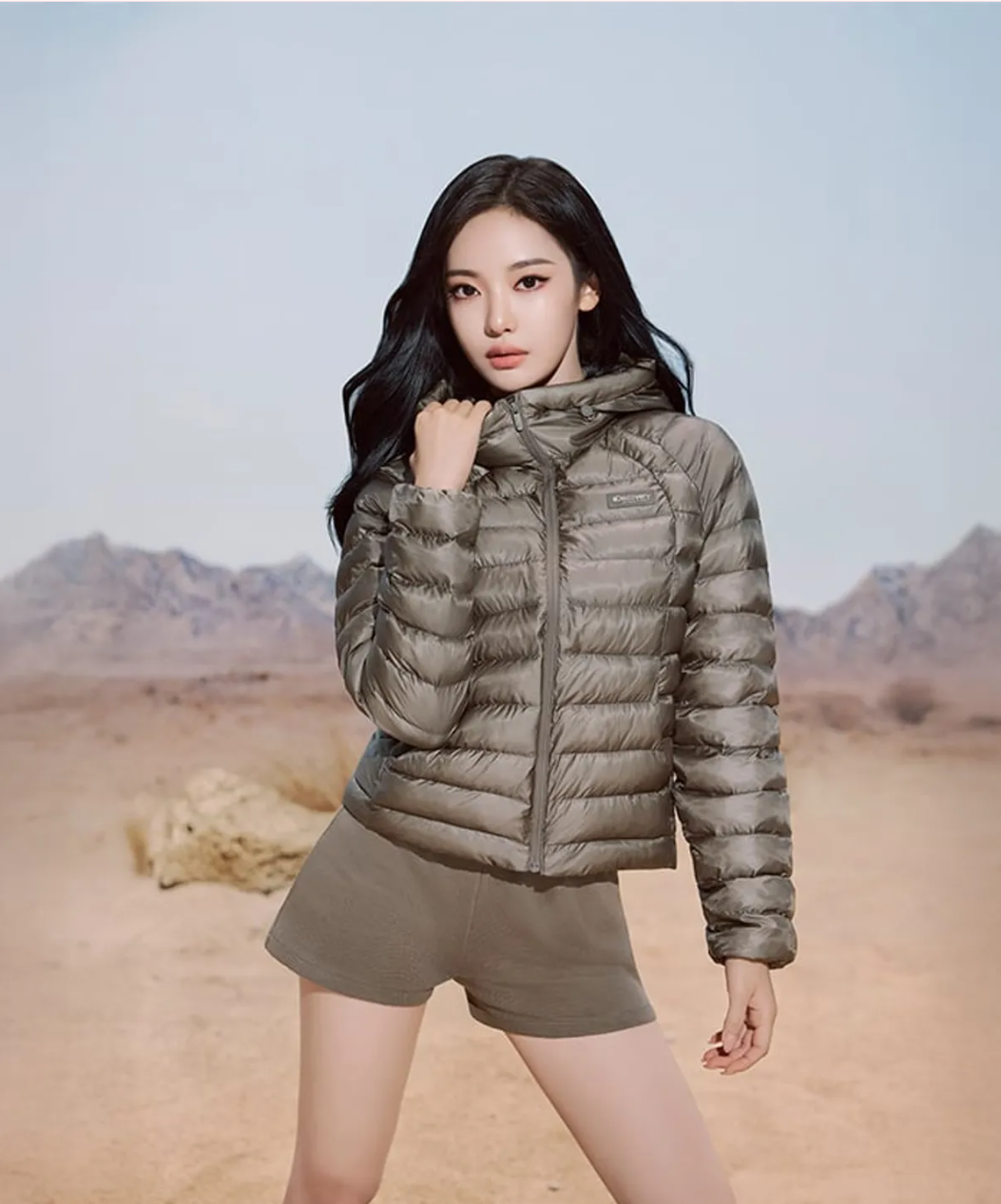 여성 웰니스 경량 크롭 패딩자켓