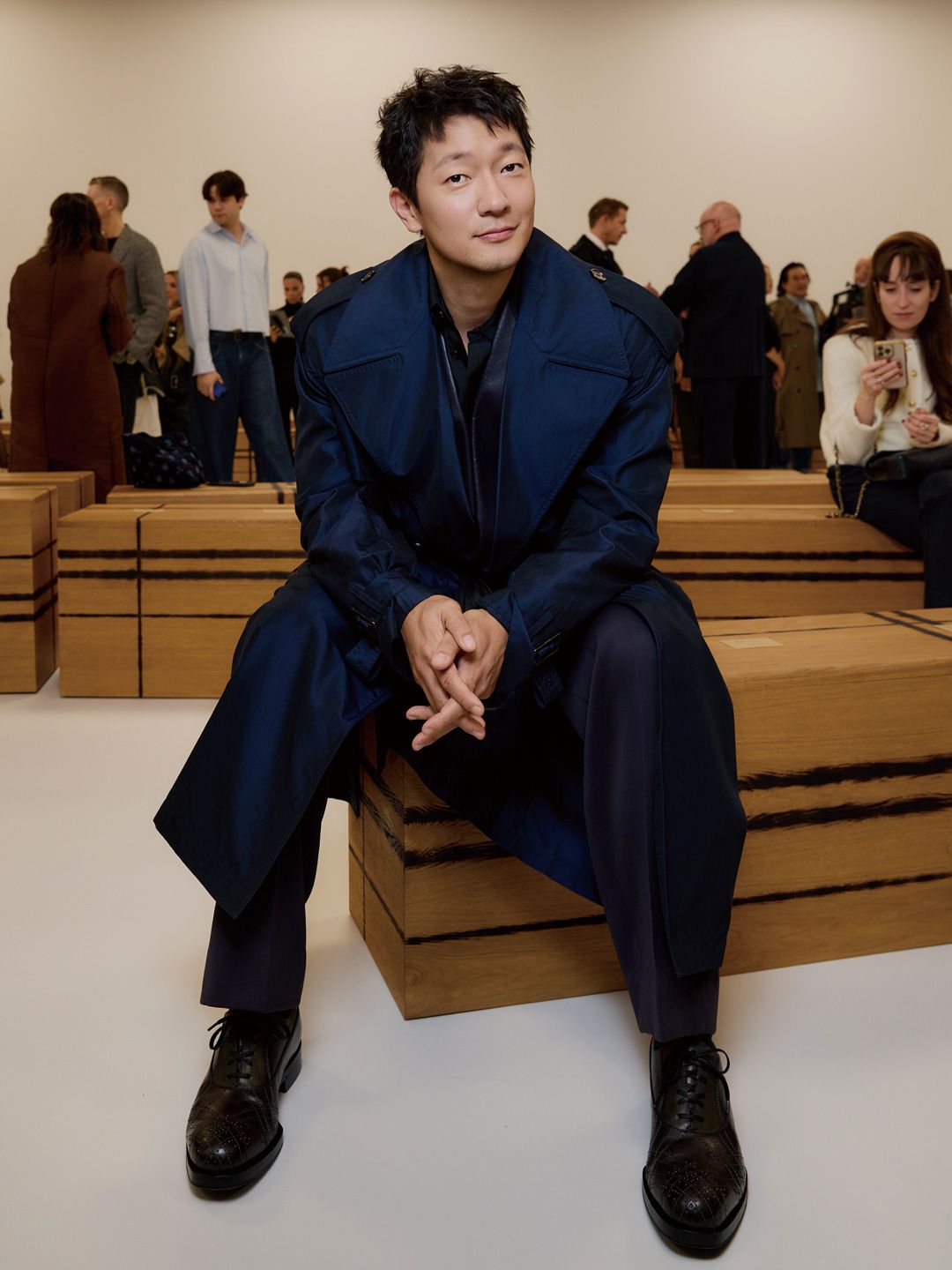 버버리 쇼 프런트 로의 반가운 얼굴들, 김민하와 손석구.