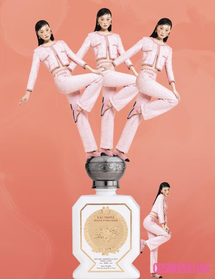 재킷, 팬츠, 슈즈, 귀고리, 반지 모두 가격미정 샤넬.