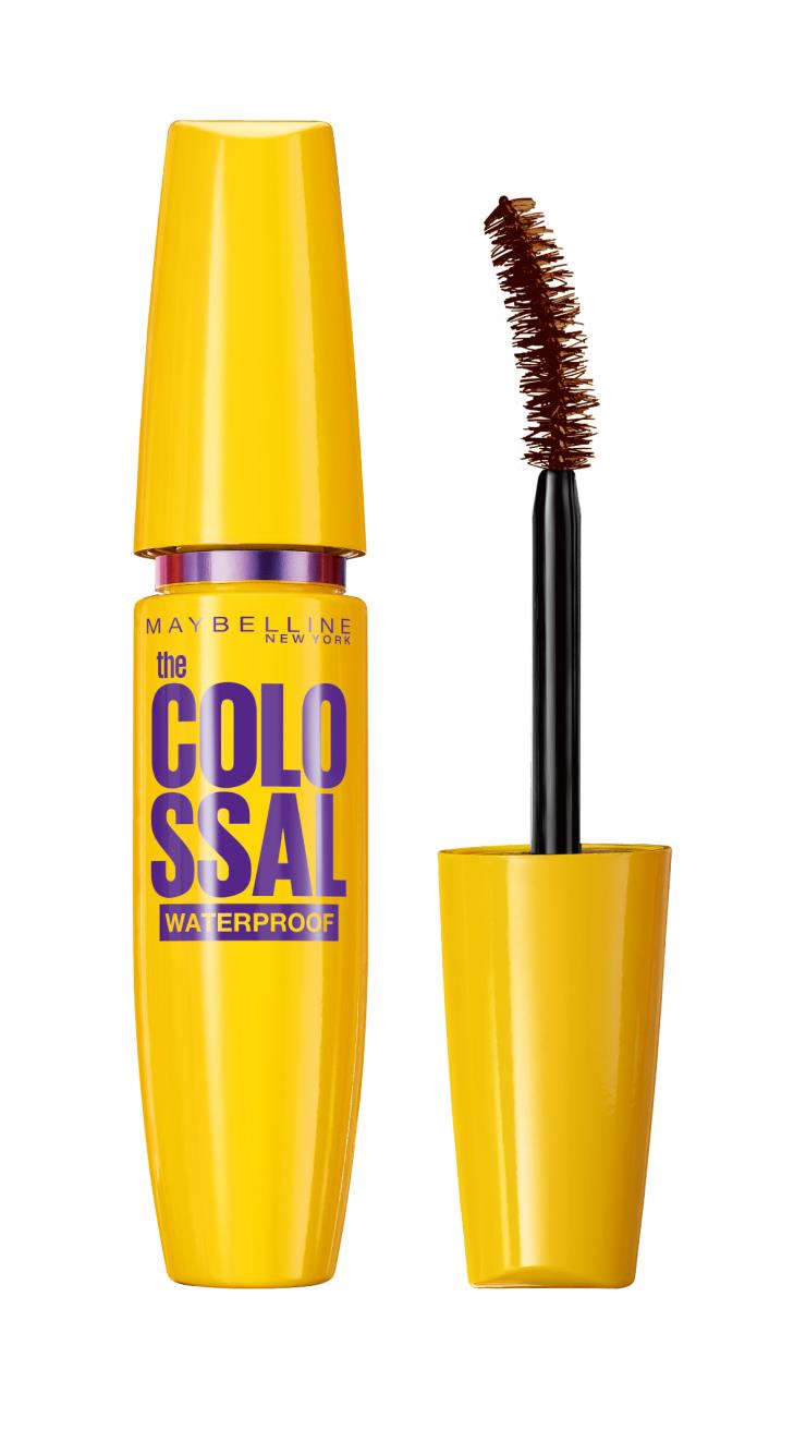 Product 메이블린 뉴욕 콜로썰 워터프루프 마스카라 #리얼브라운 1만5천원대. 풍성한 볼륨감과 강력한 워터프루프 효과를 지닌 마스카라로 은은한 브라운 컬러라 부드러운 눈매를 연출해준다.