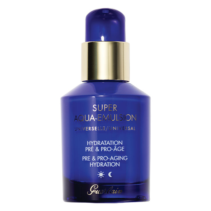 겔랑 수퍼 아쿠아-에멀전 유니버설 17만8천원 &rarr; 유분과 수분이 모두 필요한 피부에 적합한 에멀션. 집중적으로 수분을 공급하며 피부 장벽을 강화해 외부 자극으로부터 피부를 보호한다.