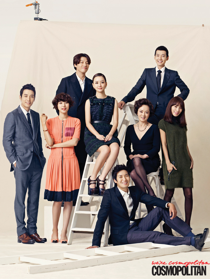 (지진희)셔츠·슈트 모두 가격미정, 포켓치프로 연출한 스카프 10만원대, 슈즈 1백80만원대, (김성균)셔츠·슈트·타이 모두 가격미정, (최원영)셔츠·팬츠·코트 모두 가격미정, 슈즈 1백90만원대, (염정아)드레스 가격미정, 슈즈 2백만원대, (윤승아)드레스 가격미정, 슈즈 1백80만원대, (하정우)스웨터·재킷·팬츠 모두 가격미정, 슈즈 1백30만원대, (김성수)셔츠·팬츠·코트·슈즈 모두 가격미정 모두 루이비통.