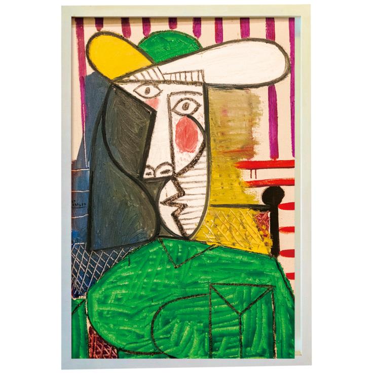 이번 시즌 스트라이프를 연상시키는 피카소의 작품. ©Pablo Picassoㅂ, Bust of Woman, 1944