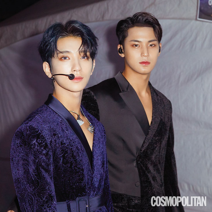 누가 세븐틴 조슈아와 민규 눈에 보석이라도 박았나요? 그렇게 쳐다보면 심장에 해로워요~. 