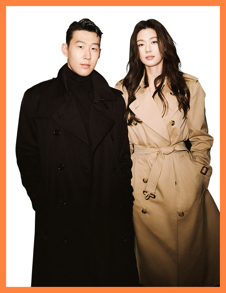 다니엘 리의 첫 컬렉션을 축하하기 위해 런던을 찾은 손흥민과 전지현.