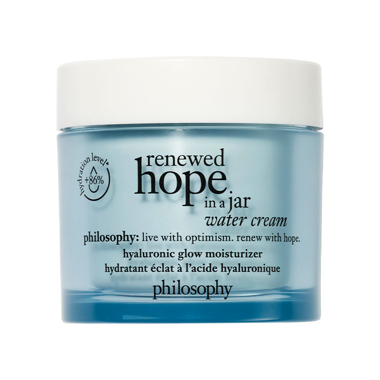 필로소피 리뉴 홉 인 어 자 워터 크림 5만5천원 &rarr; 셔벗 제형의 워터 크림. 노르웨이 빙하수 성분이 건강한 피부의 pH 균형을 맞춰주고 피부 결을 매끈하게 한다.