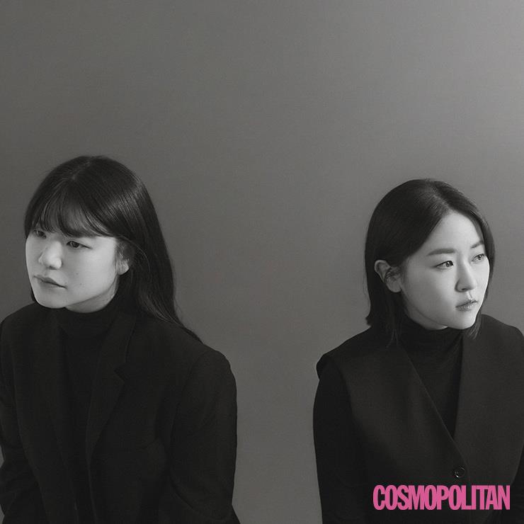 (왼쪽부터, 미란)터틀넥 가격미정 코스. 재킷 스타일리스트 소장품. (진주)베스트, 터틀넥 모두 가격미정 코스.