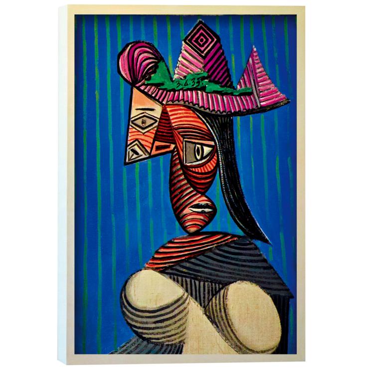 이번 시즌 스트라이프를 연상시키는 피카소의 작품. ©Pablo Picasso, Bust of Woman with a Striped hat, 1939