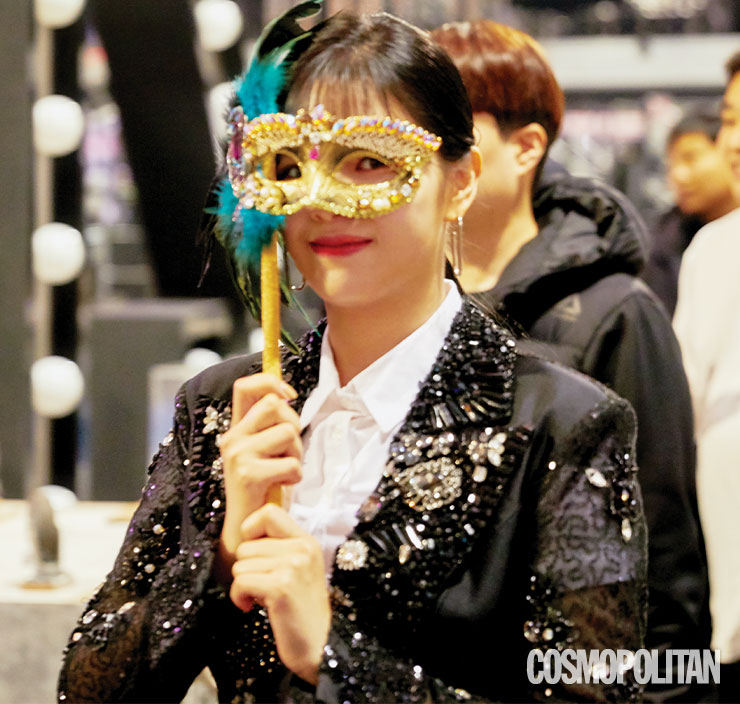 장난끼 가득한 모습의 트와이스 정연. 