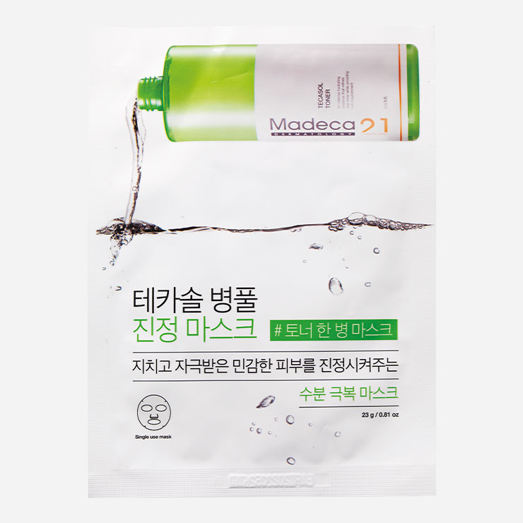 마데카 21 테카솔 병풀 진정 마스크 10매 3만원.