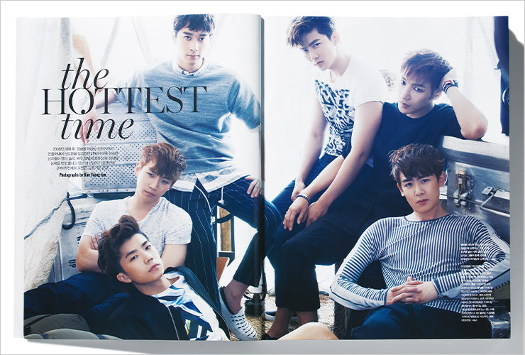 원조 짐승돌, 2PM. 2015년 5월호 ‘the Hottest time’