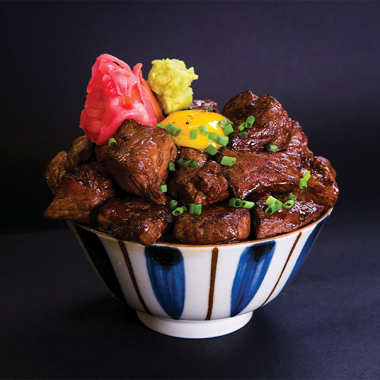 스테키동82번지의 큐브동.