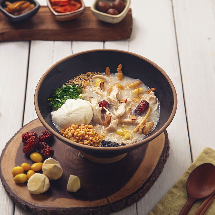 달죽의 누룽지 찹쌀 삼계죽.