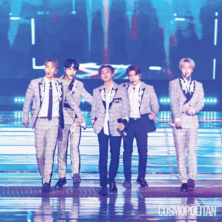 음반 본상을 수상한 만찢남 몬스타엑스.